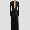 Abito con cut-out in nero