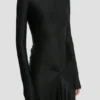 Abito con cut-out in nero