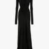 Abito con cut-out in nero