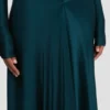 Abito con cut-out in verde acqua scuro Abito con cut-out in verde acqua scuro