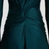 Abito con cut-out in verde acqua scuro Abito con cut-out in verde acqua scuro