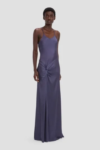 Abito drappeggiato con canotta in Eclipse