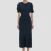 Abito midi Bela in blu navy
