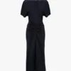 Abito midi Bela in blu notte