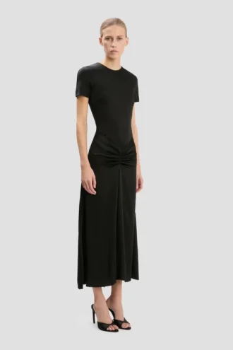 Abito midi Blaire in nero