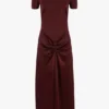 Abito midi Blaire in rosso cinabro