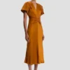 Abito midi Eve in bronzo