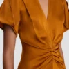 Abito midi Eve in bronzo