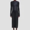 Abito midi Frances in blu navy