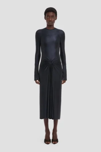 Abito midi Frances in blu navy Abito midi Frances in blu navy