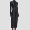Abito midi Frances in blu navy