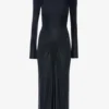 Abito midi Frances in blu navy