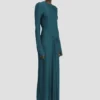 Abito midi Frances in verde acqua scuro Abito midi Frances in verde acqua scuro