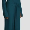 Abito midi Frances in verde acqua scuro Abito midi Frances in verde acqua scuro