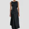 abito midi Posy in blu navy