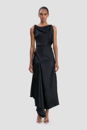 abito midi Posy in blu navy