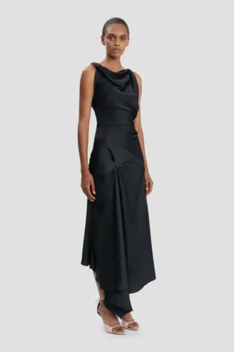 abito midi Posy in blu navy