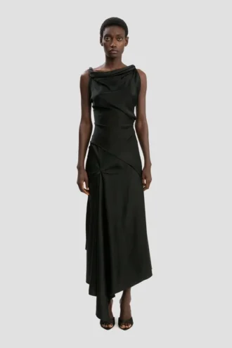 Abito midi Posy in nero