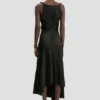Abito midi Posy in nero
