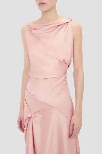 Abito midi Posy in rosa antico Abito midi Posy in rosa antico