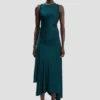 Abito Twist in verde acqua scuro Abito Twist in verde acqua scuro