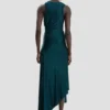 Abito Twist in verde acqua scuro Abito Twist in verde acqua scuro