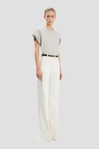 Alina in jeans bianco lavato