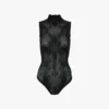Body a collo alto in nero Body a collo alto in nero