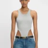 Body a vita alta in grigio melange Body a vita alta in grigio melange