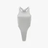Body a vita alta in grigio melange Body a vita alta in grigio melange