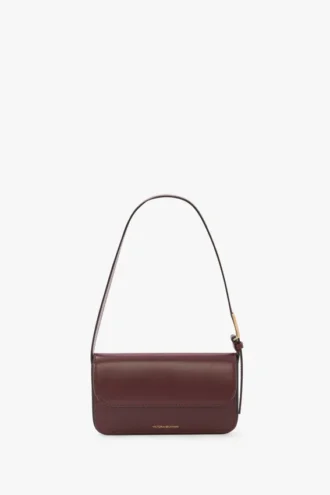 Borsa a tasca Dorian in pelle bordeaux