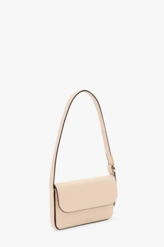 Borsa a tasca Dorian in pelle rosa pallido