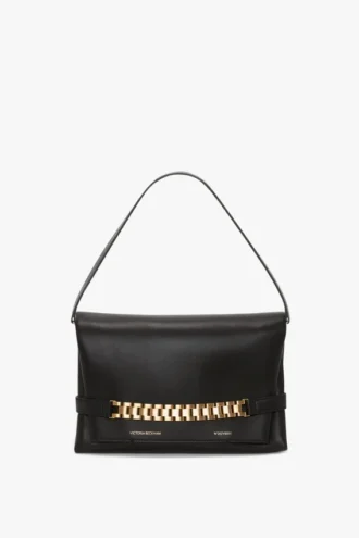 Borsa a tracolla in pelle nera
