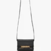 Borsa a tracolla mini in pelle nera