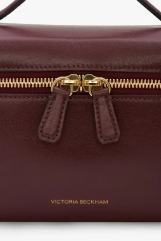Borsa a tracolla Vanity in pelle bordeaux