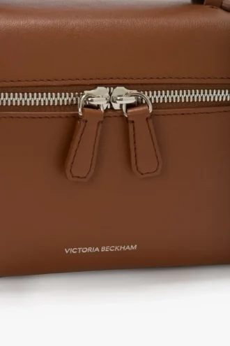 Borsa a tracolla Vanity in pelle marrone chiaro