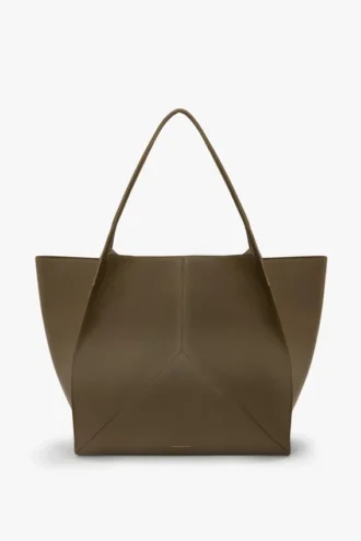 Borsa da viaggio The Victoria in pelle color kaki