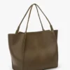 Borsa da viaggio The Victoria in pelle color kaki