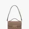 Borsa Dorian in pelle grigio tortora Borsa Dorian in pelle grigio tortora