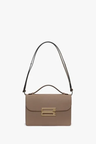 Borsa Dorian in pelle grigio tortora