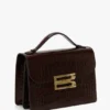 Borsa Dorian in pelle marrone scuro goffrata Borsa Dorian in pelle marrone scuro goffrata