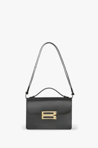 Borsa Dorian in pelle nera
