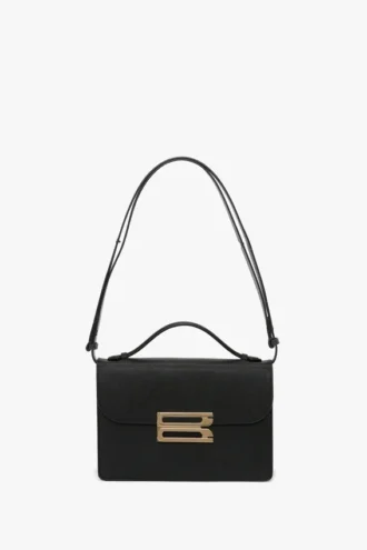 Borsa Dorian in pelle nera