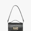 Borsa Dorian in pelle nera goffrata Borsa Dorian in pelle nera goffrata