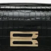 Borsa Dorian in pelle nera goffrata Borsa Dorian in pelle nera goffrata