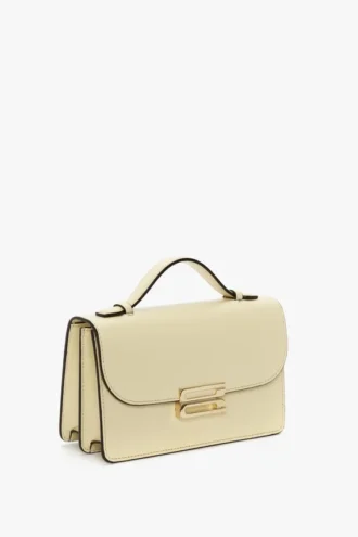 Borsa Dorian piccola in pelle avorio