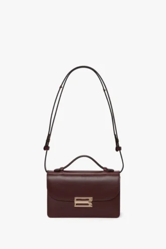 Borsa Dorian piccola in pelle bordeaux