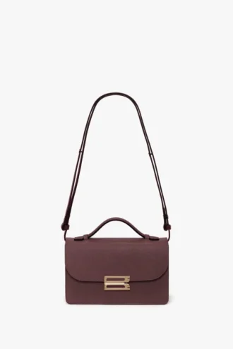 Borsa Dorian piccola in pelle bordeaux