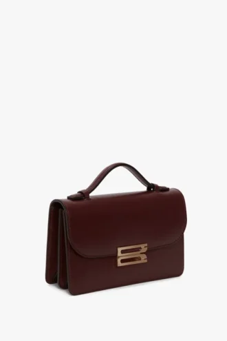 Borsa Dorian piccola in pelle bordeaux
