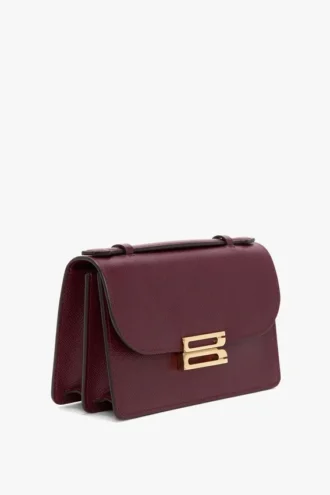 Borsa Dorian piccola in pelle bordeaux